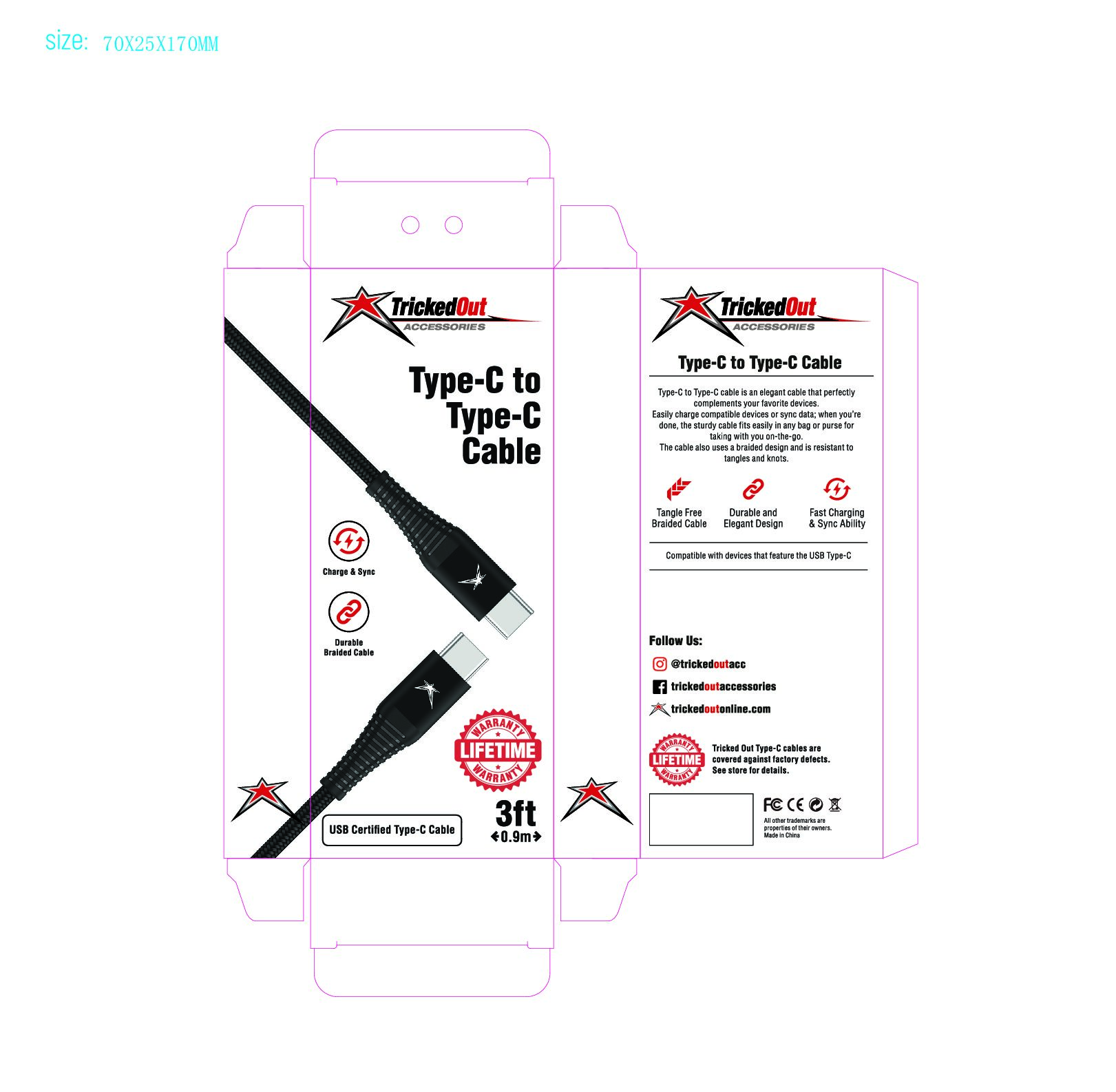 Type C to Type C 3ft Black - Image 5